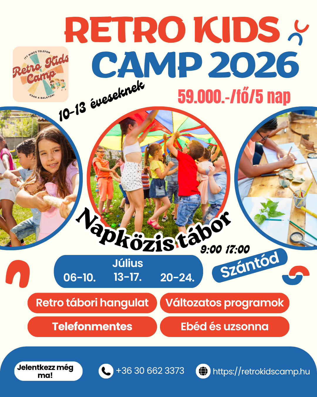 Napközis tábor Szántódon